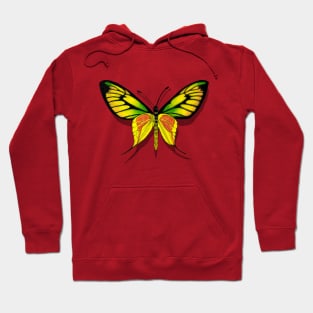 Paradise Birdwing Butterfly with Shadow Hoodie